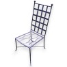  Chaise de jardin en fer forgé noir sur  Moinat SA  - Antiquités décoration