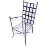  Fauteuil de jardin en fer forgé noir sur  Moinat SA  - Antiquités décoration
