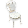  Chaise de jardin en fer forgé blanc sur  Moinat SA  - Antiquités décoration