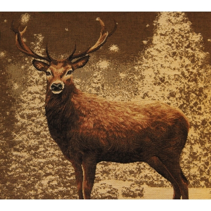 'Deer in the Snow' cushion at Moinat SA – Antiques and home décor