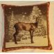 Coussin "Biche dans la neige"