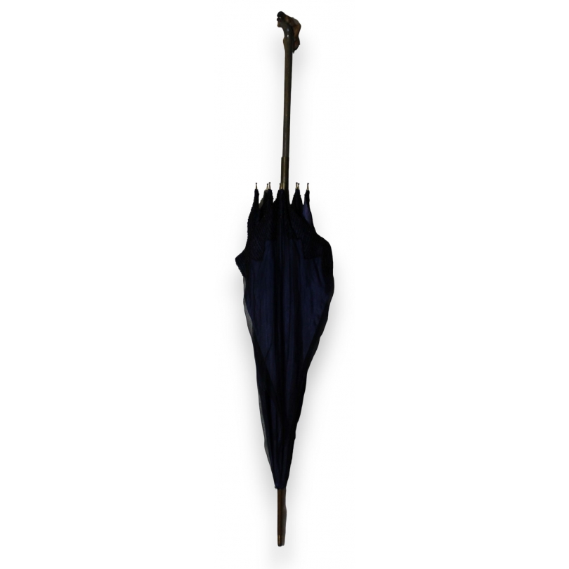 Blue silk parasol ‘Raccoon’ at Moinat SA – Antiques and home décor