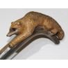 Blue silk parasol ‘Raccoon’ at Moinat SA – Antiques and home décor