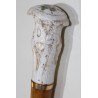 Wooden-handled parasol with porcelain knob at  Moinat SA  - Antiques and home décor