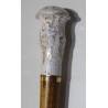 Wooden-handled parasol with porcelain knob at  Moinat SA  - Antiques and home décor