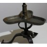  Porte chandelles en fer forgé et bronze à 3 bras sur  Moinat SA  - Antiquités décoration