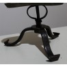 Porte chandelles en fer forgé et bronze à 3 bras sur  Moinat SA  - Antiquités décoration