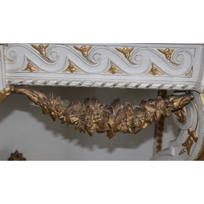 A richly carved Louis XVI-style console table by Moinat SA – Antiques and home décor
