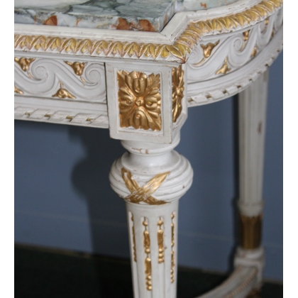  Table rectangulaire style Louis XVI sculptée sur  Moinat SA  - Antiquités décoration