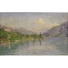 Paintings | Painting entitled ‘Brienz’ by J. KEISER, Moinat SA  – Antiques and home décor