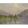 Paintings | Painting entitled ‘Brienz’ by J. KEISER, Moinat SA  – Antiques and home décor