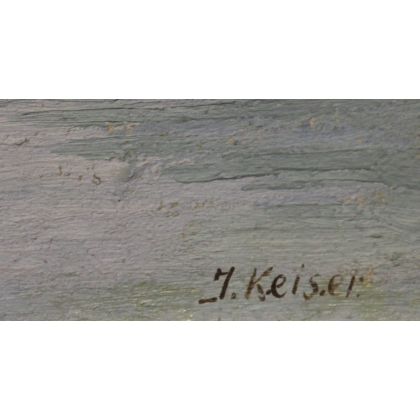 Paintings | Painting entitled ‘Brienz’ by J. KEISER, Moinat SA  – Antiques and home décor