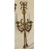 Set of 4 Louis XVI-style wall lights, each with 2 bulbs, by Moinat SA – Antiques and home décor