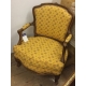 Paire de Bergères en hêtre recouverte de tissu