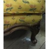 Fabric-upholstered beech armchair from Moinat SA – Antiques and home décor