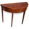  Table portefeuille demi-lune anglaise en acajou sur  Moinat SA  - Antiquités décoration