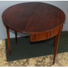  Table portefeuille demi-lune anglaise en acajou sur  Moinat SA  - Antiquités décoration