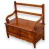 Banc-coffre style Louis XV en merisier