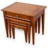  Lot de 3 tables gigognes style Directoire à tiroir sur  Moinat SA  - Antiquités décoration