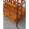 Cherry wood newspaper rack with a drawer at  Moinat SA  - Antiques and home décor