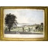 Watercolour engraving ‘Morges’ by FERRIÈRE, published by Moinat SA – Antiques and decorative items – Engravings, lithographs