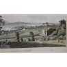 Watercolour engraving ‘Morges’ by FERRIÈRE, published by Moinat SA – Antiques and decorative items – Engravings, lithographs
