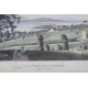 Gravure aquarellée "Morges" par FERRIÈRE