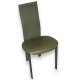 Chaise Lara de CATTELAN en cuir vert