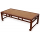 Table basse chinoise avec dessus en rotin