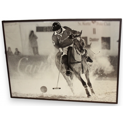 Poster encadré "Polo" pour Cartier sur  Moinat SA  - Antiquités décoration