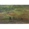 Paintings | Painting entitled ‘Bergère’ by R. PERNA, Moinat SA  – Antiques and home décor