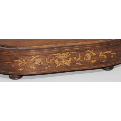 Oval inlaid clock base by  Moinat SA  - Antiques and home décor