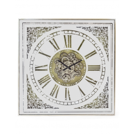 Clock with moving mechanism, mirrored front, by Moinat SA – Antiques and decorative items