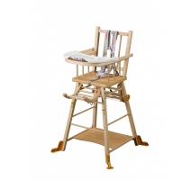 Chaise haute transformable Marcel Naturel