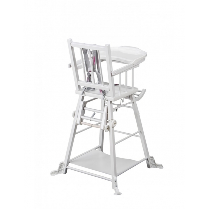 Chaise haute transformable Marcel Blanche