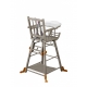 Chaise haute transformable Marcel Grise