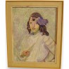 Paintings | Painting entitled ‘Mademoiselle Garcia’ by A. CACHEUX, Moinat SA  – Antiques and home décor