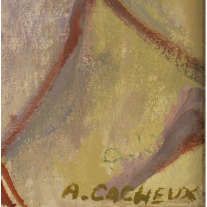 Paintings | Painting entitled ‘Mademoiselle Garcia’ by A. CACHEUX, Moinat SA  – Antiques and home décor