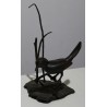 Bronze \"Oiseau dans les herbes\" signé ROTH