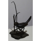 Bronze "Oiseau dans les herbes" signé ROTH