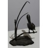 Bronze \"Oiseau dans les herbes\" signé ROTH