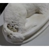 Sculptre en marbre blanc \"Chien\"