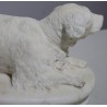 Sculptre en marbre blanc \"Chien\"