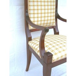 Moinat SA 出品的胡桃木“Directoire”风格扶手椅 - 古董与装饰艺术