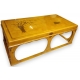 Table basse chinoise en laque jaune