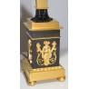  Paire de lampes en bronze doré patiné sur  Moinat SA  - Antiquités décoration
