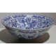 Grand plat creux "Grand Tour" en porcelaine