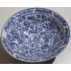 Grand plat creux "Grand Tour" en porcelaine