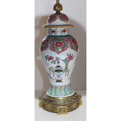  Lampe Samson style chinois. sur  Moinat SA  - Antiquités décoration
