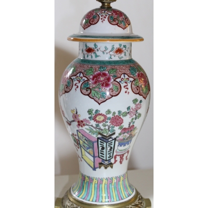  Lampe Samson style chinois. sur  Moinat SA  - Antiquités décoration